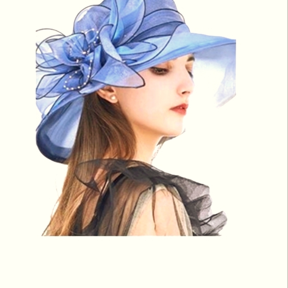 Kentucky Derby wide brim sun hat
